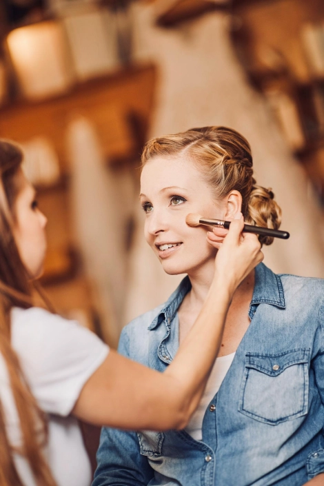 Brautstyling von Kathrin Tollas, Braut Make-up und Brautfrisur