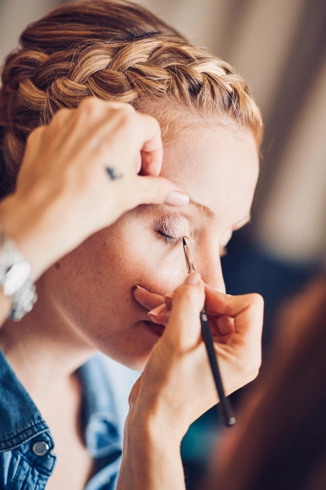 Brautstyling von Kathrin Tollas, Braut Make-up und Brautfrisur