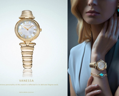 Hair & Make-up Styling: ESCADA Watch Commercial by Kathrin Tollas